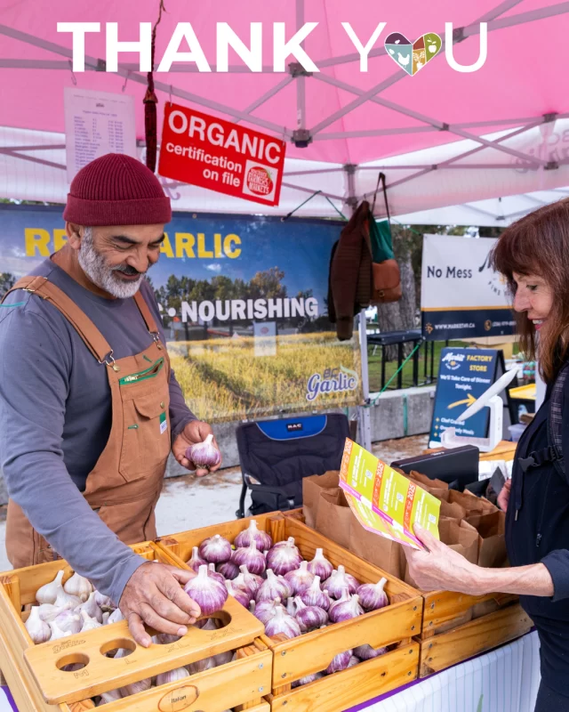 Thank you for supporting our Giving Tuesday campaign⁠
⁠
Your generosity this Giving Tuesday means more families, seniors, and pregnant people across BC will be able to access fresh, local food — and more farmers will be supported in growing for their communities.⁠
⁠
We’re so grateful to everyone who donated, shared our posts, or helped spread the word. Community support like yours truly makes this program possible.⁠
⁠
Thank you for believing in local food and in caring for one another. 🤍⁠
⁠
#GivingTuesday #Gratitude #BCFarmersMarkets #Community #SupportLocal #BCAFM #FMNCP